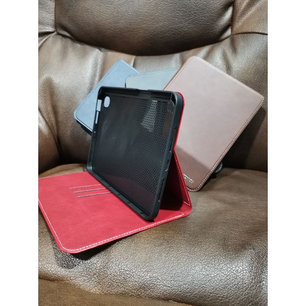 Sarung Buku Ipad Mini 6 Mini6 Leather Case Flip Cover Casing Folio Book Softcase Silicon Pelindung Dompet Tempat Pen