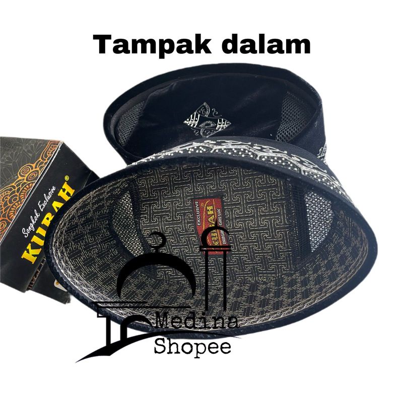 Kopyah Soga /Peci lukis premium /kopyah hitam murah