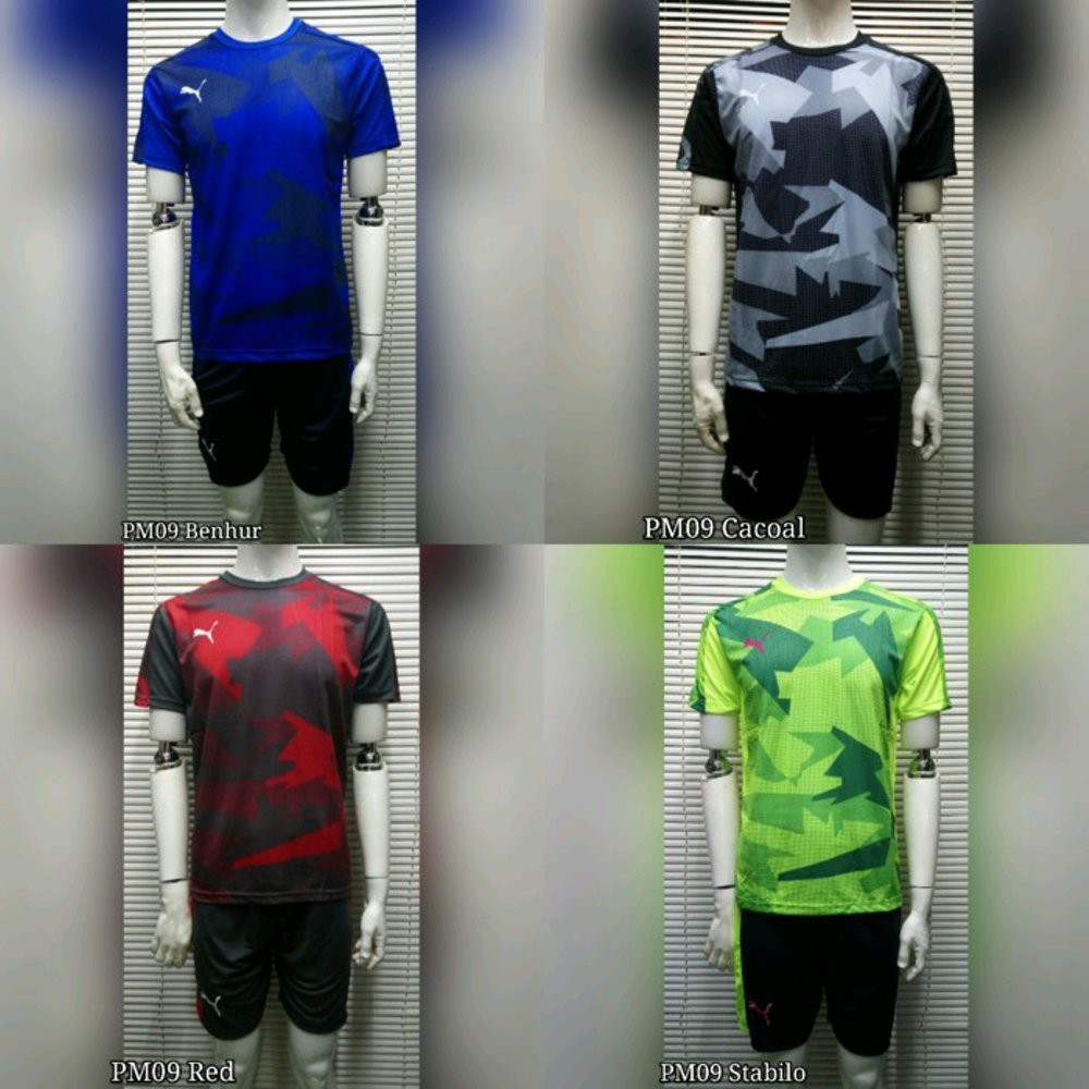 Setelan Futsal Puma PM09 Kaos Celana Futsall Jersey