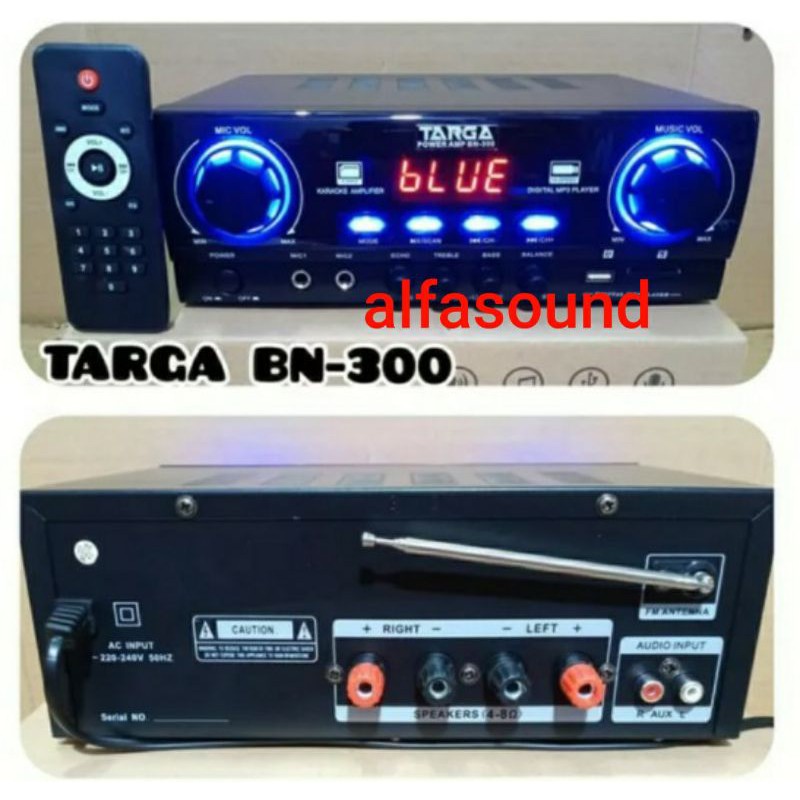 Power Amplifier Karoke Murah Targa BN 300 Ampli BN300
