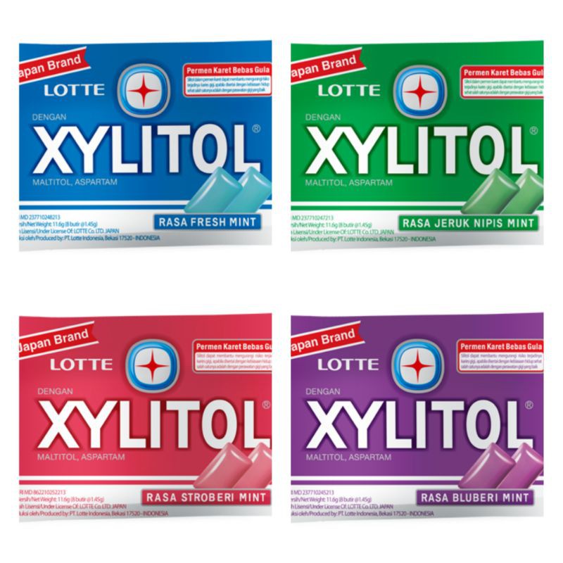 

LOTTE XYLITOL Chewing Gum 12gr - Permen Karet Bebas Gula