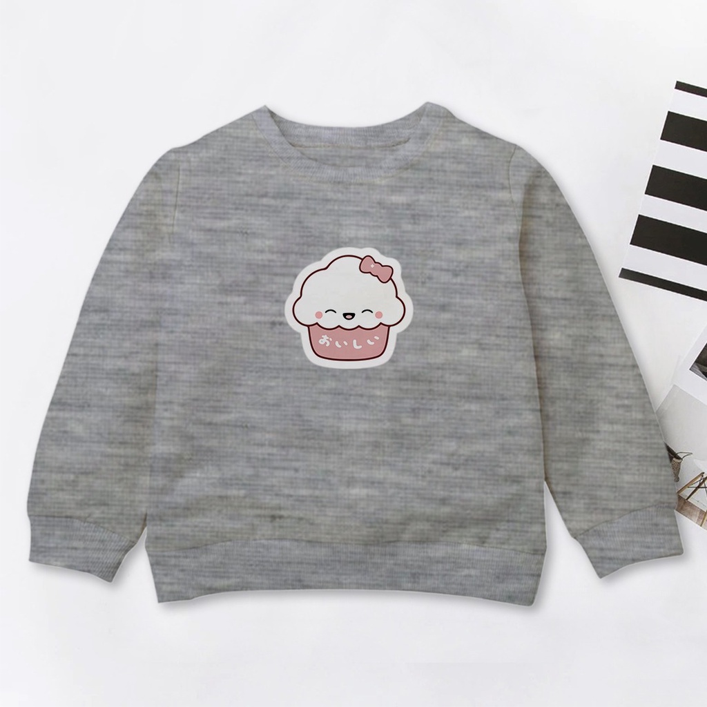 MOSHI MOSHI CREWNECK ANAK TEBAL - SWEATER ANAK KEKINIAN