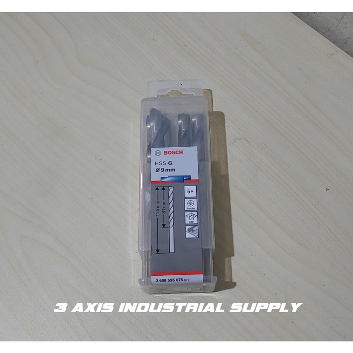 Bosch Mata Bor Besi HSS-G 9 mm - Drill Bit Bosch 9.0 mm Satuan