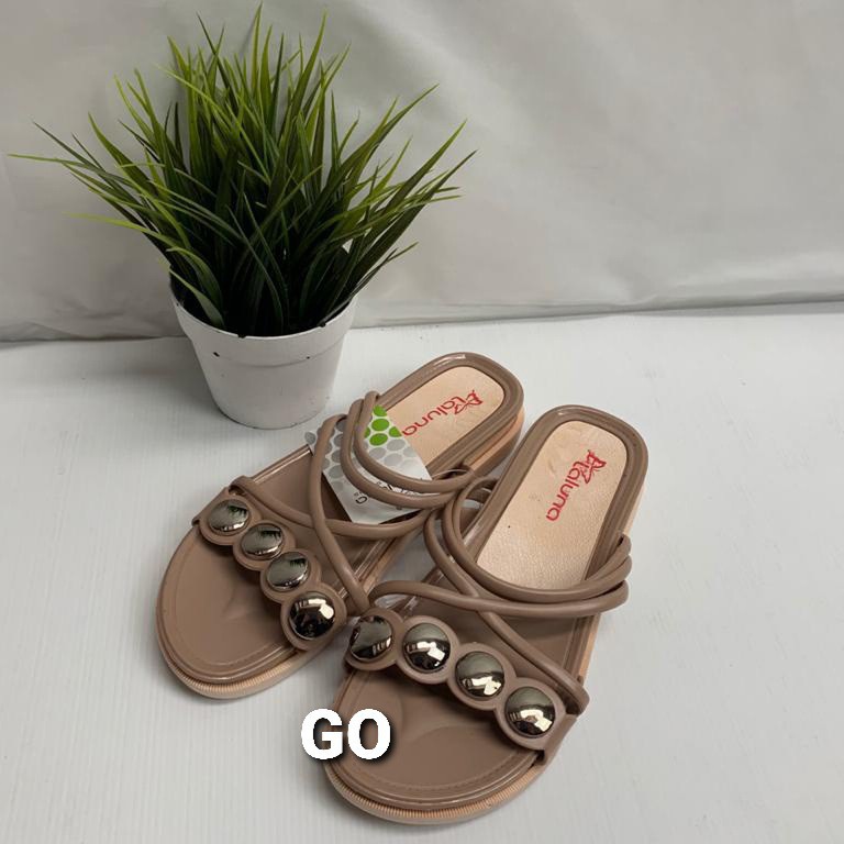 gos  Import LALUNA SELOPSandal Wanita Murah Slip Casual Teplek Sendal Cewek Flat