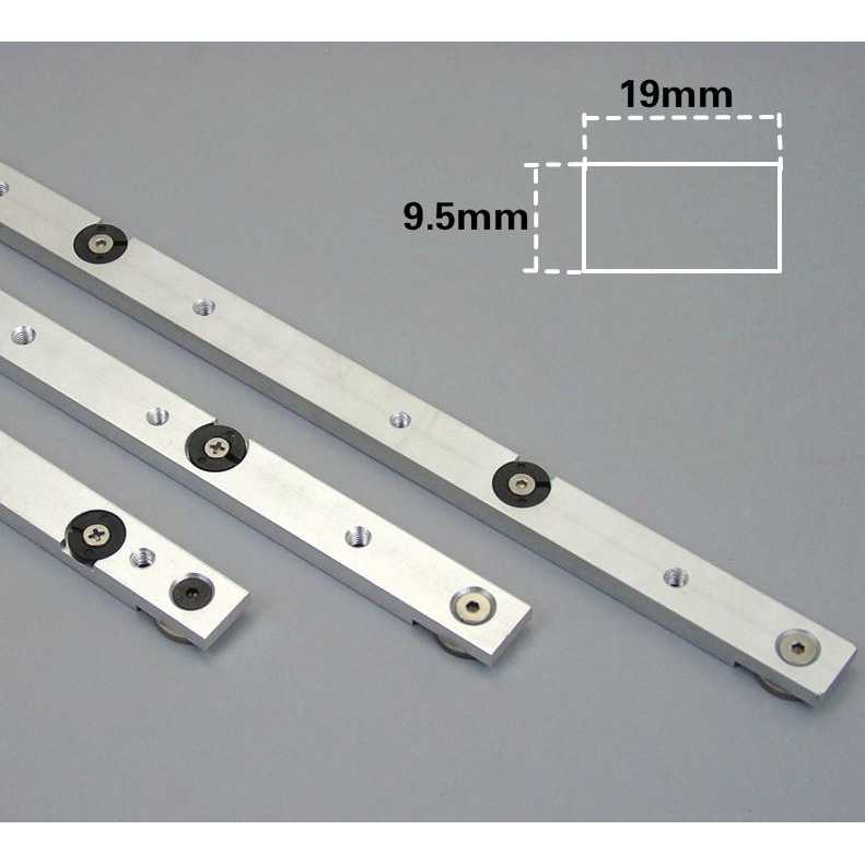 FatihShop FNICEL T-tracks Slot Miter Slider Bar Woodworking with Retaining Ring