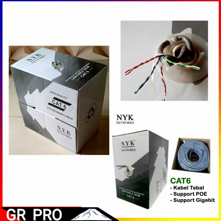 Jual Kabel Lan Roll Utp Cat Nyk M High Quality Panjang Cat