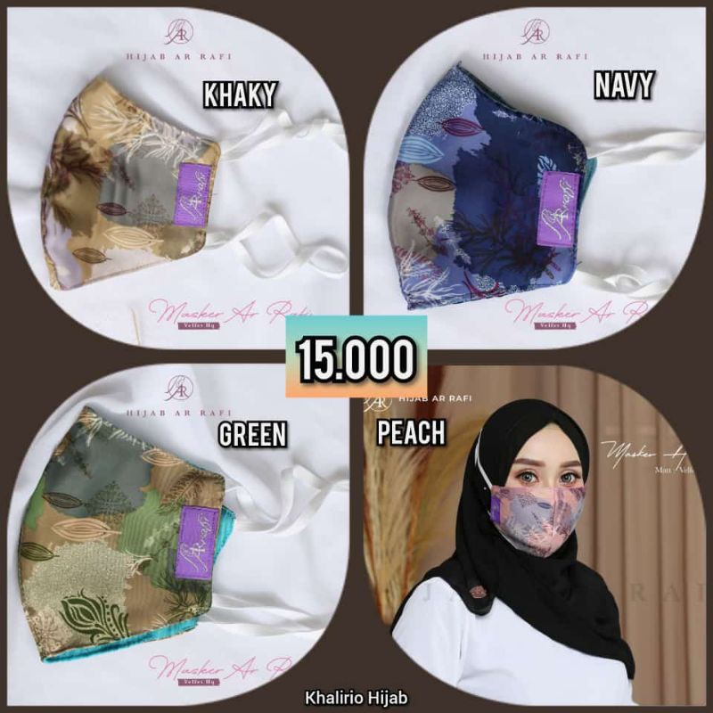 Masker Arrafi ( masker hijab ) by Arrafi ORI.