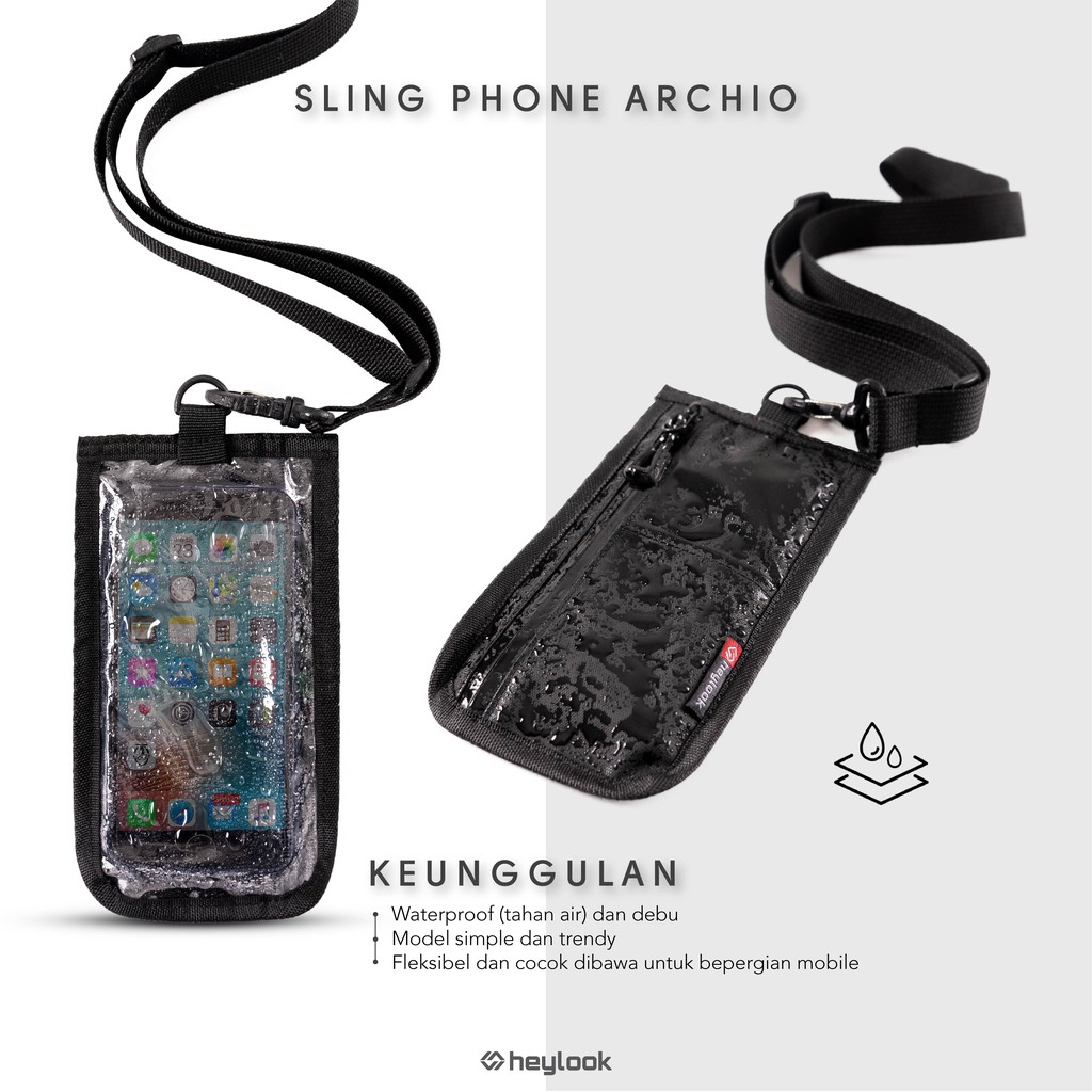 HEYLOOK Project - Sling Phone ICHIRO Pouch Wallet Waterprooff Sling Phone Anti Air Sling Bag Pouch