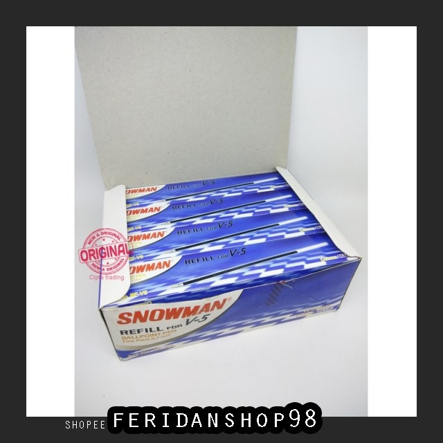 

FS1107 PULPEN SNOWMAN REFILL V5 ATK BIG PACK PER GROSS - HITAM BY FERIDANSHOP98