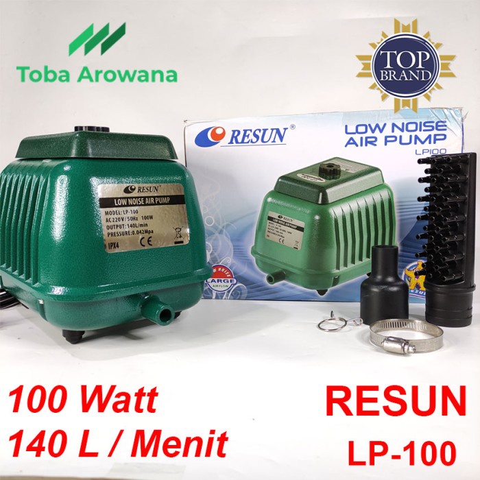 Mesin Pompa Udara Tenaga Besar Aquarium Kolam ikan Hidroponik Resun LP