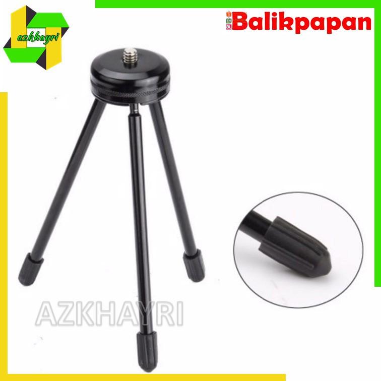 Tripod Mini Besi Portable Stabil Kokoh &amp; Kuat For DSLR Camera Hp Ring Light