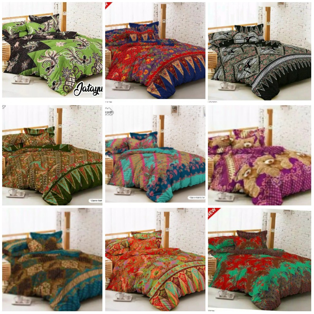 Carmina Sprei  Size King 180 x 200 Motif Batik  Seprei 