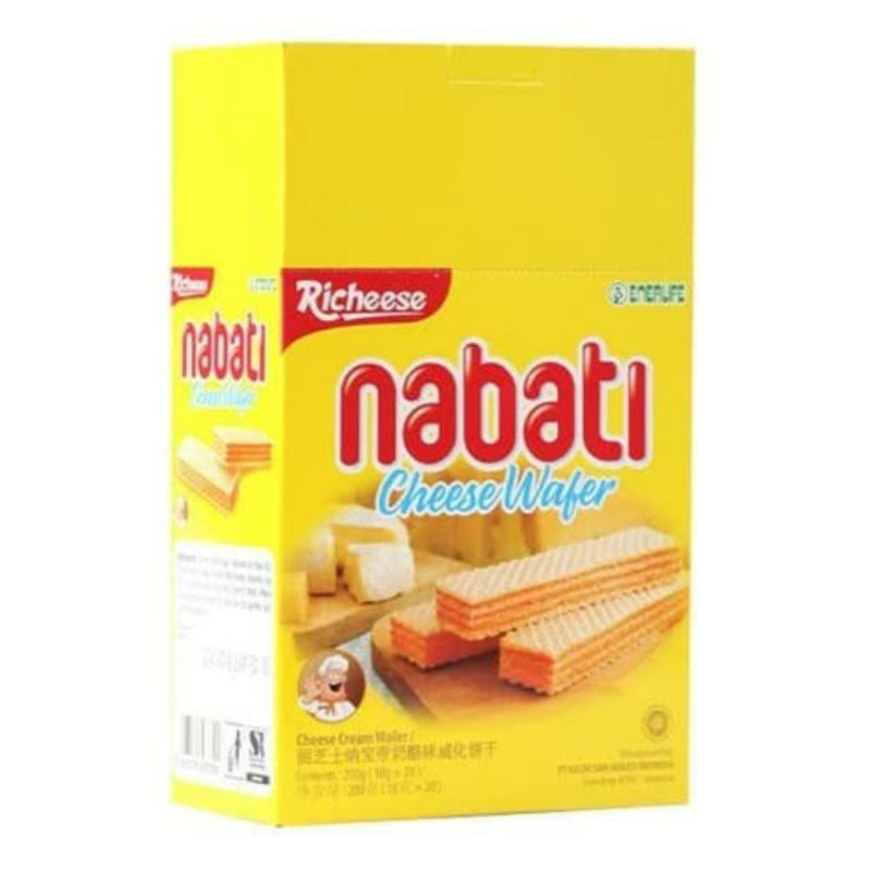 Nabati rolls cheese wafer stick richeese cemilan murah dan enak (20pcsx7gr)