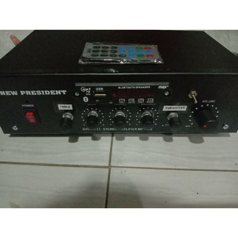 power amplifier 5amper stereo subwoofer bluetooth
