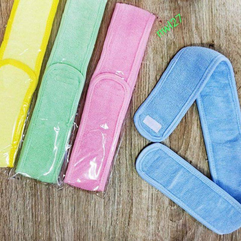 (BESAR 5 CM) Bando Masker Hairband Facial Handuk Bando Bandana Facial Masker