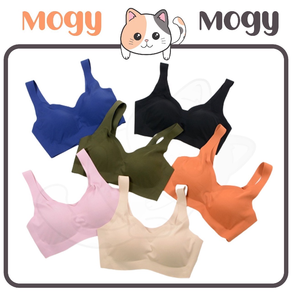 MOGYMOGY BRA523 Bra Tanpa Kawat Pakaian Dalam Wanita Sport Bra Gym Bra Olahraga Push Up