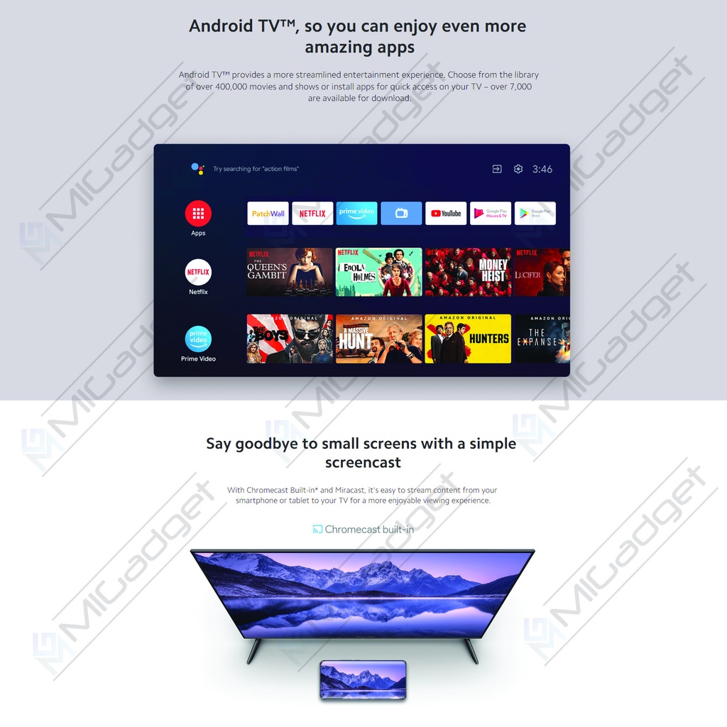 Xiaomi Mi LED TV P1E P1 E P 1E 65 Inch 4K UHD Dolby Vision HDR 10 Android Smart TV