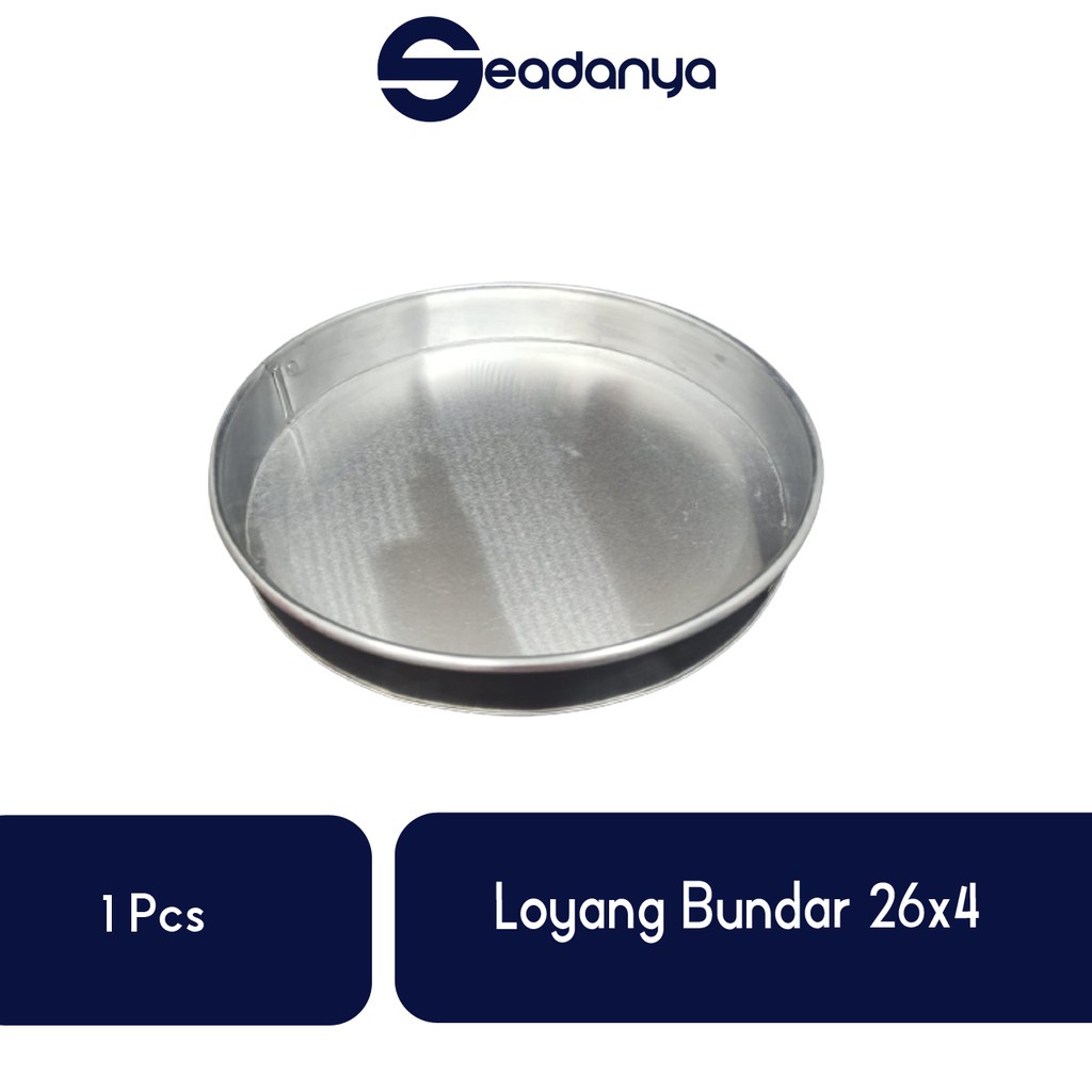 

Loyang Bundar 26x4-Loyang Bundar/Loyang Bentuk Bundar/Loyang Bulat/Loyang Ukuran 26x4/Loyang Bundar Terlaris/Loyang Bundar Termurah