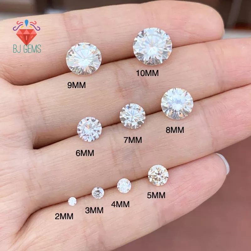 A3 + Quality Cubic Zirconia 3.0 Mm - 6.0 Mm Original AAA Quality Pack Heart &amp; Arrow