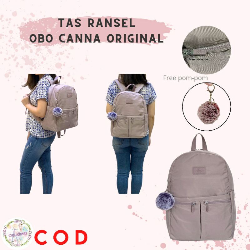 TAS RANSEL WANITA OBO CANNA ORIGINAL LARGE BACKPACK CYUTEBAGS