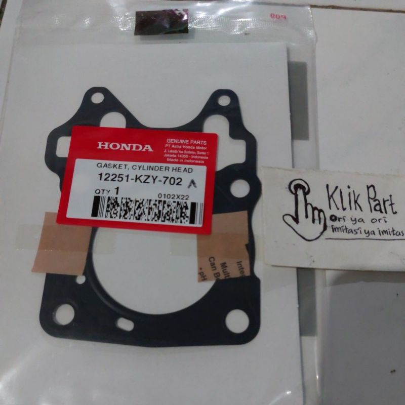 12251-kzy-702 gasket cylinder head paking kop paking head vario 150 lama vario 150 new