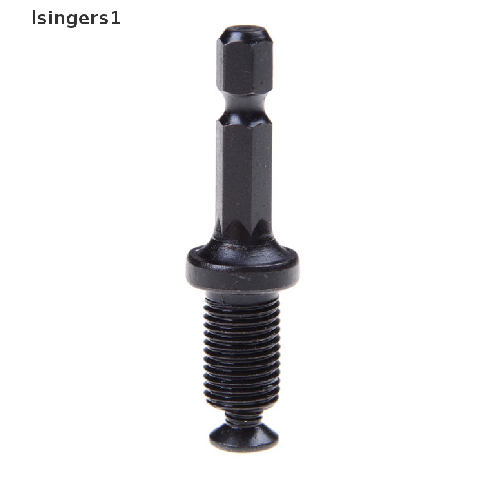 (lsingers1) Adapter Sekrup Hex Shank 1 / 4 &quot;Male Untuk Bor Chuck 6mm / 10mm /13mm / 3 / 8&quot; - 24UNF