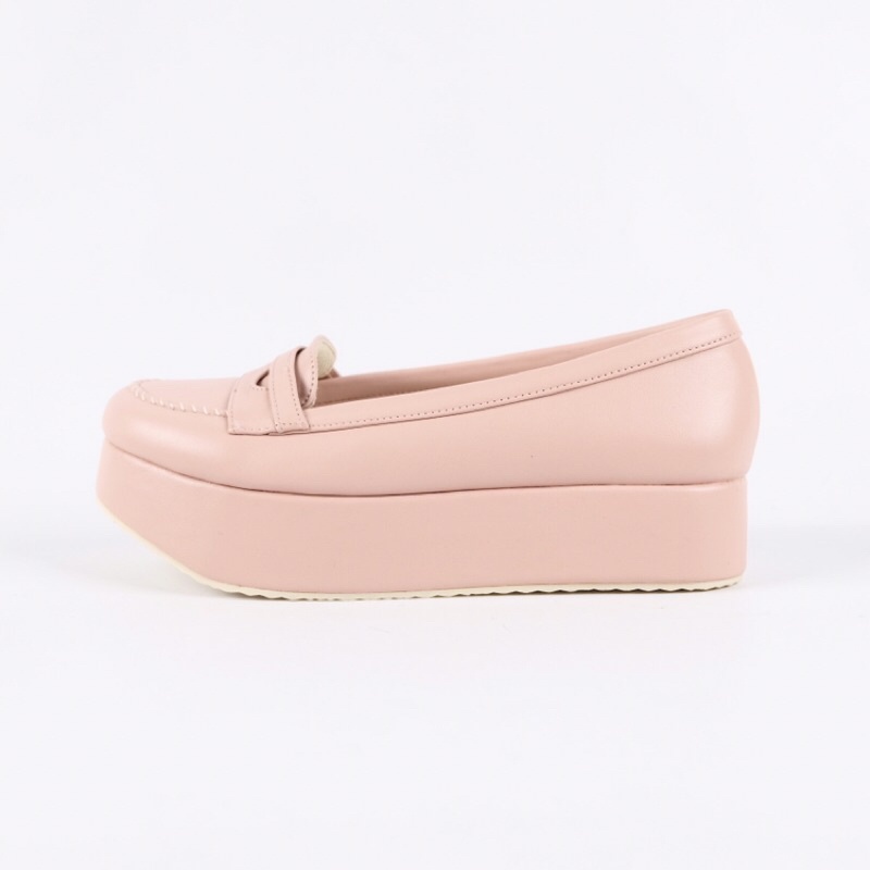 [SIAP KIRIM] BRShoes5 Pink Sepatu Wedges Kerja Casual Wanita