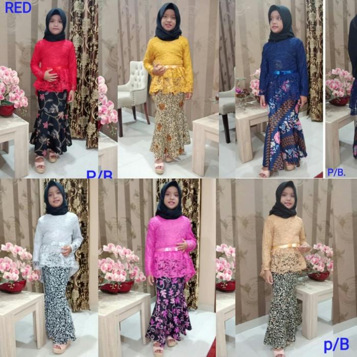 Kebaya Setelan Kebaya Anak Kartinian Aurora Brokat Kebaya Modern Rok Duyung