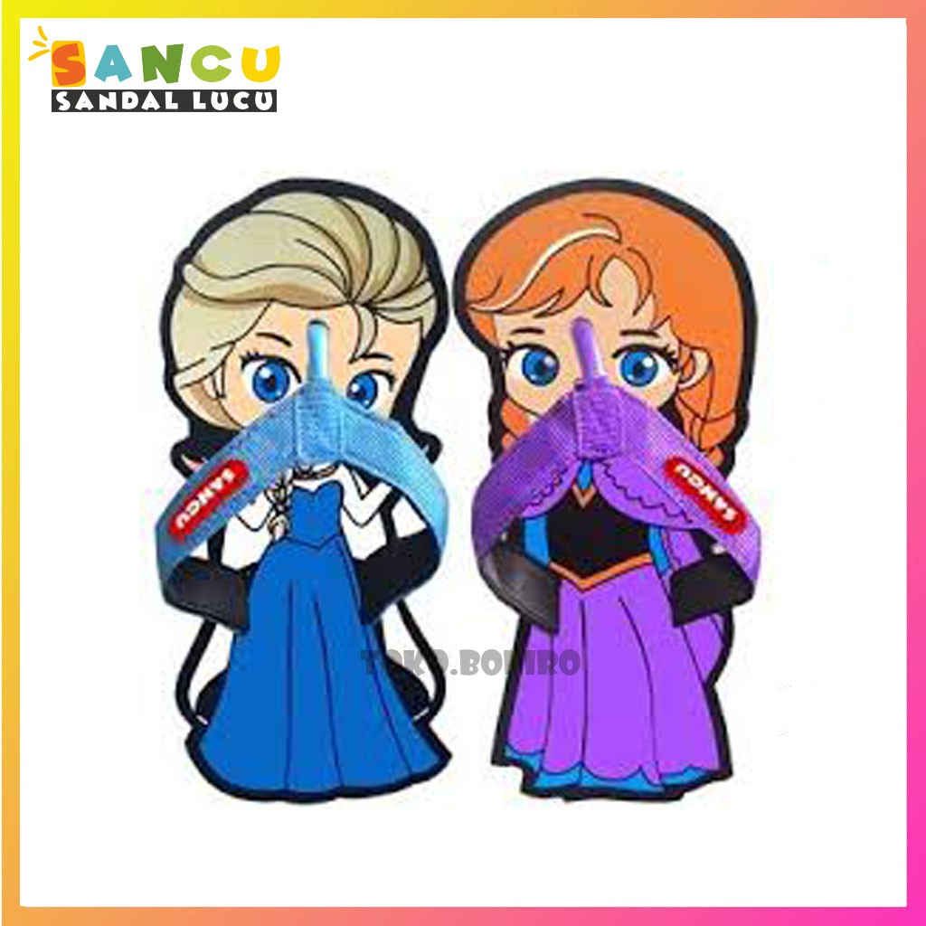 Sandal Sancu Karakter Princess | Sandal Sancu Original | Sandal Lucu Anak Princes | Sandal Anak Kara