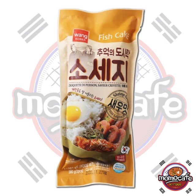 

Wang Korea Shrimp Sausage Fish Cake 380gr - Sosis Ikan Rasa Udang Made In Korea