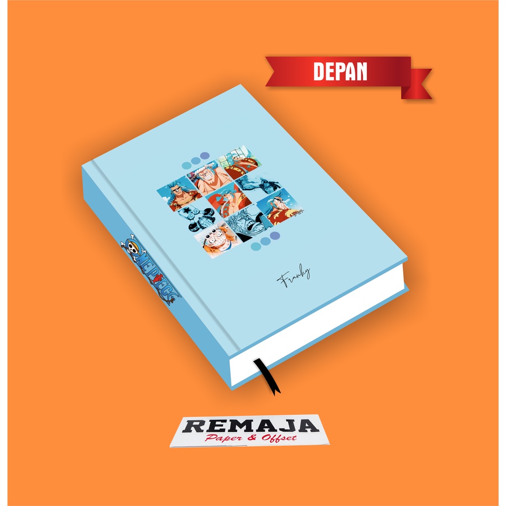 

Pocket Book/Notebook Hardcover One Piece FRANKY A6&A5 / Buku Tulis Catatan Notes