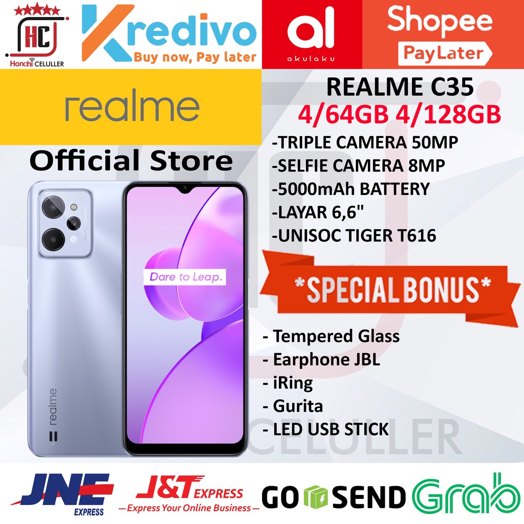 REALME C35 4/128 GB 4/64 GB GARANSI RESMI REALME INDONESIA