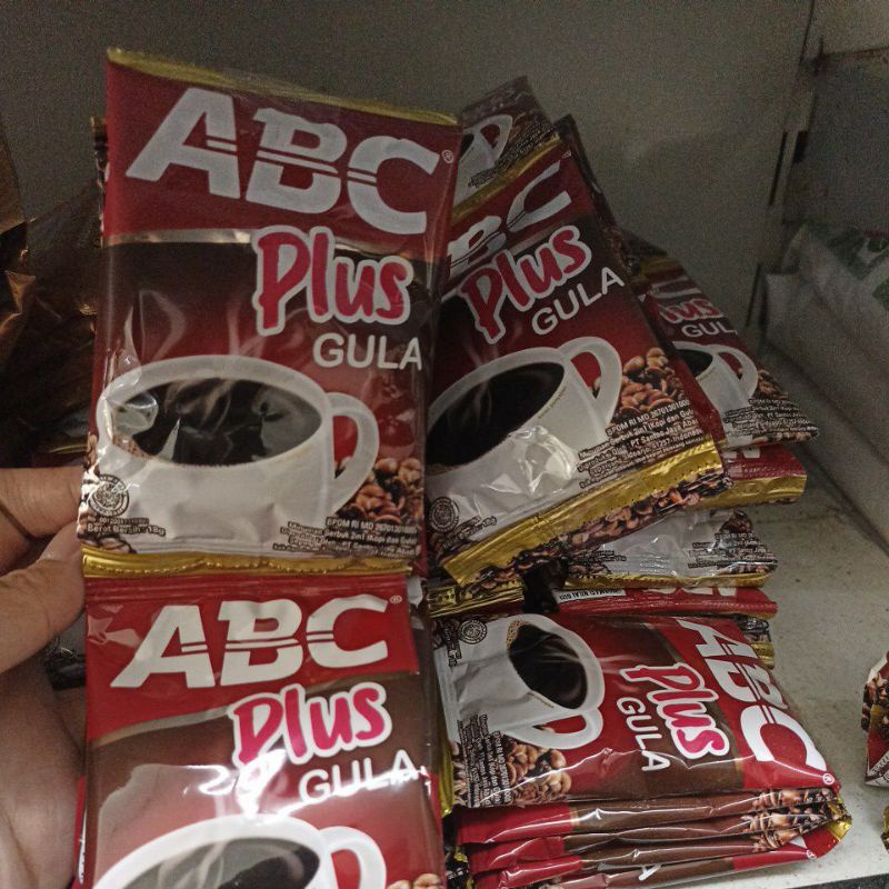 

kopi abc plus gula 10x18gr