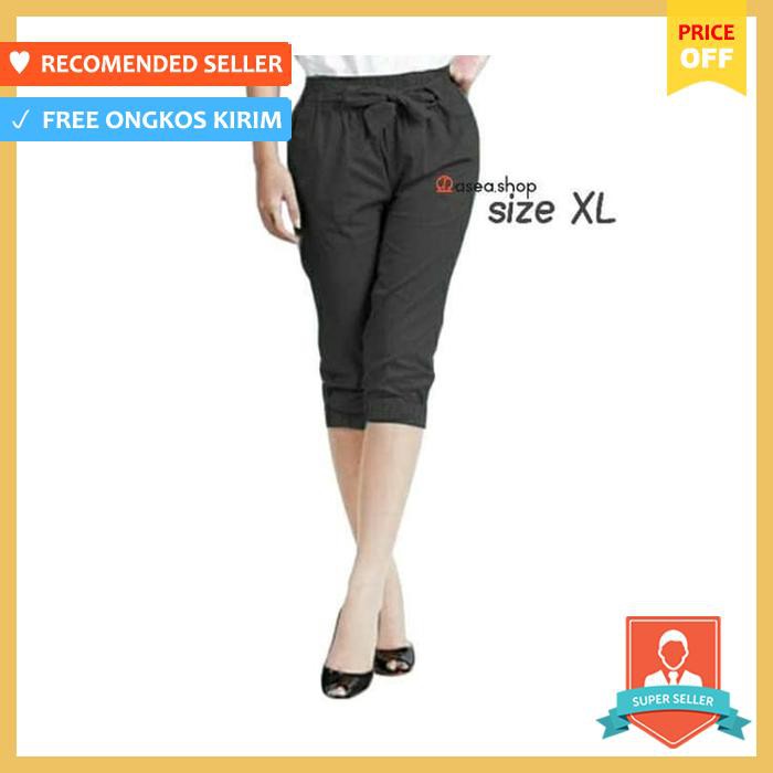 (Xl) Jogger 7/8 Cotton Stretch | Celana Pendek 7/8 Wanita