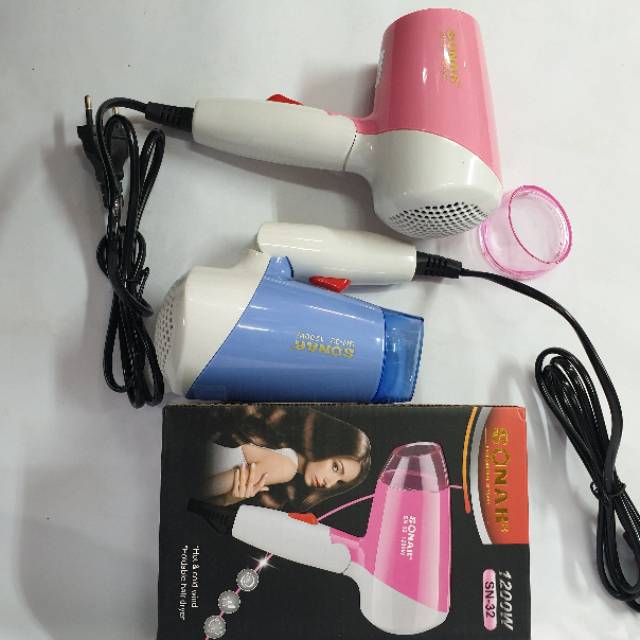 HAIRDYER SONAR SN-32 ALAT PENGGERING RAMBUT MINI HAIRDRYER  RAMBUT SALON MURAH BISA DILIPAT