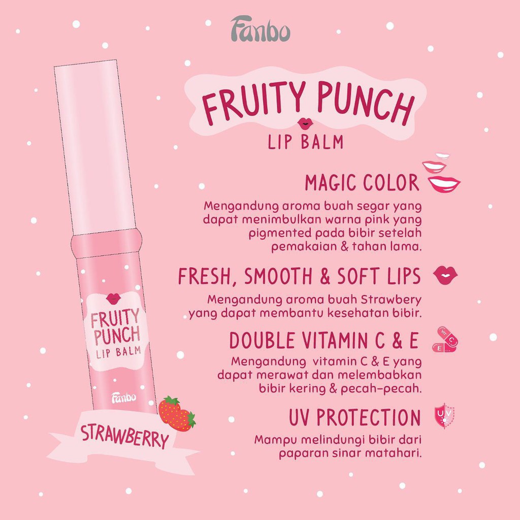 Fanbo Fruity Punch Lip Balm 3gr