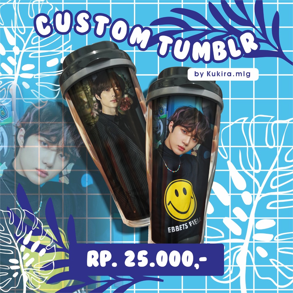 CUSTOM TUMBLER TUMBLR INSERT PAPER GAMBAR REQUEST BY CUSTOMER