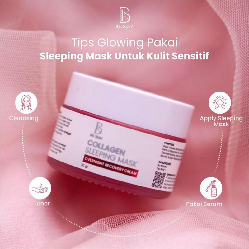 Jual bg skin collagen sleeping mask Shopee Indonesia