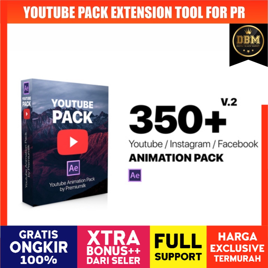 Premium Builder - Youtube Pack Extension Tool V2 - Premiere Pro (Extension)