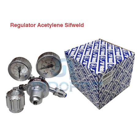 Regulator Gas Acetylene Sifweld - Body full besi - Heavy duty Best Dealss