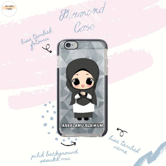 Custom Premium Case | Diamond Case Untuk Iphone & Oppo