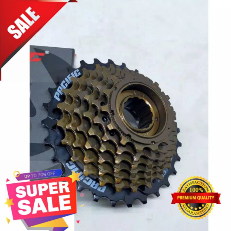 Freewheel 7 speed gir belakang susun sepeda MTB lipat pacific TERMURAH