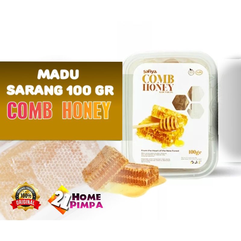 

Madu Sarang kualitas PREMIUM murni (CombHoney) 100g Original