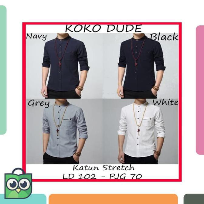 KOKO DUDE BAJU KOKO LENGAN PANJANG GROSIR TANAH ABANG LEBARAN