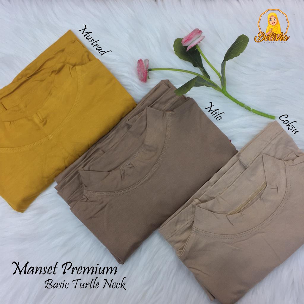 Baju Manset Lengan Panjang Basic Turtle Neck Rayon Premium Standard &amp; 3L(Jumbo) Daleman Wanita By : Islah