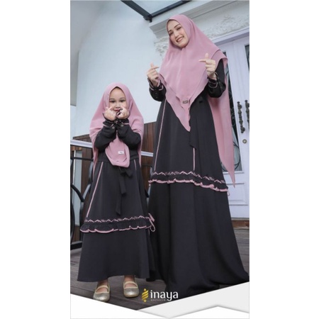 Gamis syari set ibu dan anak
