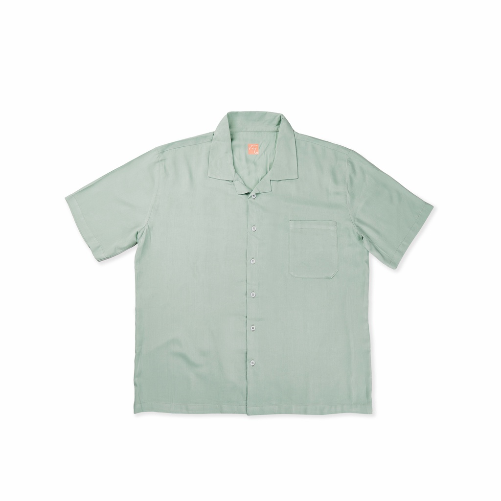 SUMMER SHIRT SAGE GREEN - TWOPERCENT - KEMEJA RAYON UNISEX