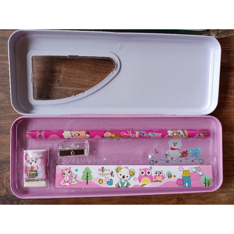 TEPAK set / TEMPAT PENSIL BT21/BTS, FREE ISINYA, LUCU-2