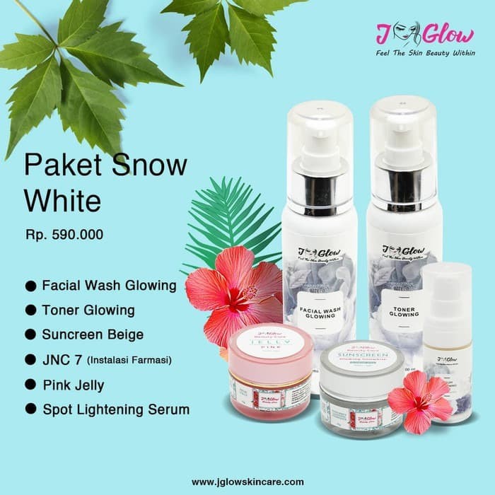 Skicare JGlow Paket Snow White Kosmetik