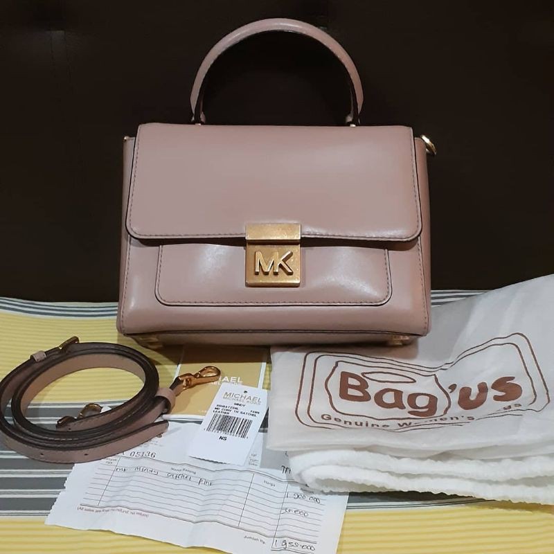 MK MINDY MD SATCHEL FAWN